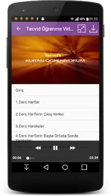 Kuran Öğreniyorum android App screenshot 10