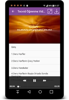 Kuran Öğreniyorum android App screenshot 5